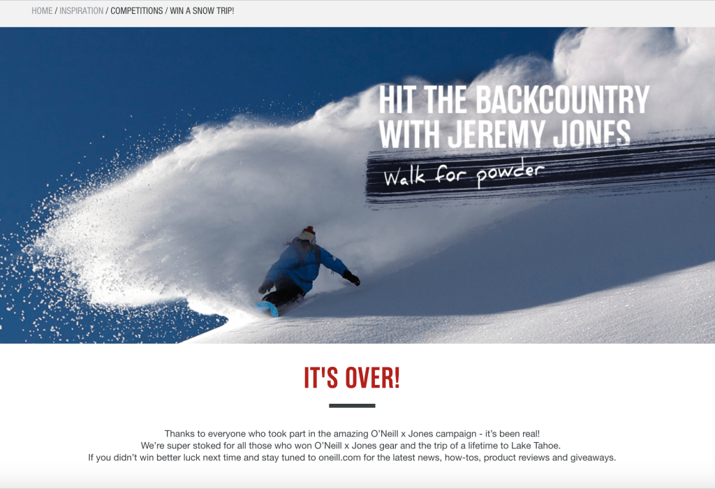 Copywriting For O’Neill